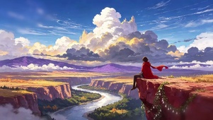 崖上观云少年