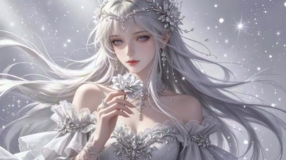 雪天纯情美女