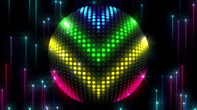 炫彩球形灯光