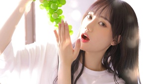 清新长发美女