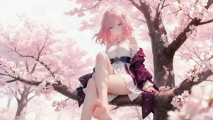治愈系樱花女孩