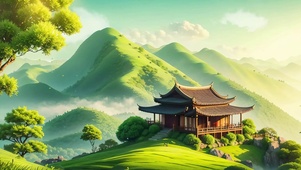 云雾山川木屋