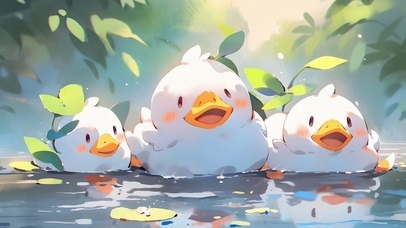 可爱鸭鸭
