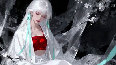 纯欲古风红肚兜轻纱文艺国风美人