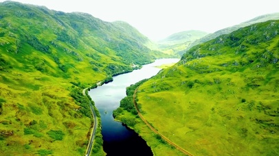英国峡谷航拍