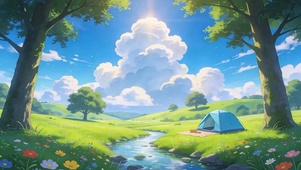 白云树木