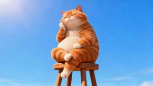 自由自在的猫咪