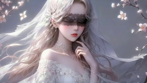 治愈春天樱花女孩
