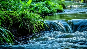 治愈小溪流水4K