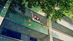 校园阳台的青春