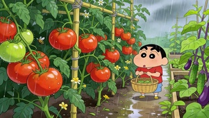 菜园里的蜡笔小新