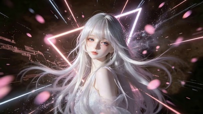 银发少女