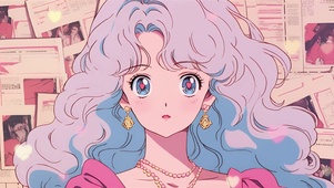 漂亮的动漫插画女孩