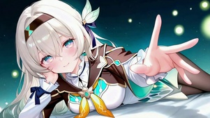 星空下少女流萤