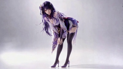 紫发旗袍少女