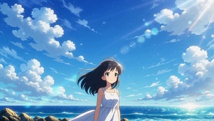 新海诚海边少女