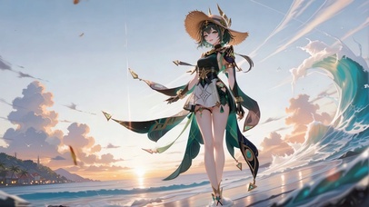 海边日落奈芙尔