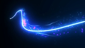 炫酷光线流光划过粒子