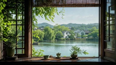 湖景窗棂