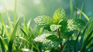 雨中清凉薄荷