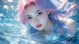 水光下幻海美女（4K静音版）