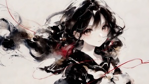 水墨少女