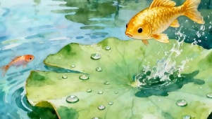 护眼小清新带鱼屏