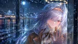 雨夜窗边莫宁