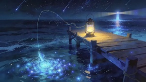 海夜独钓