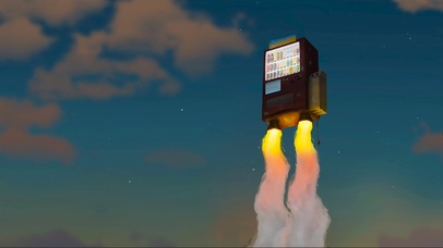 升空的自动贩卖机