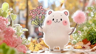 可爱森林小熊