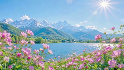 护眼花境雪山情书