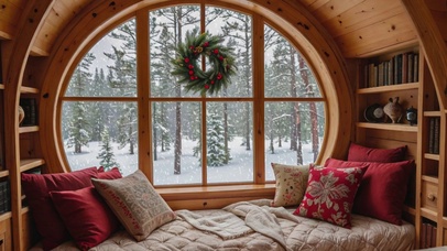 【雪景】冬日小木屋