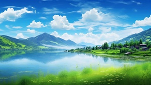 山水自然美景