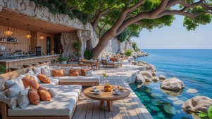 海边山洞小屋