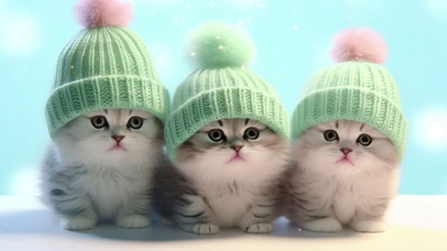 可爱戴帽小猫咪