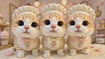 软萌可爱厨师小猫咪