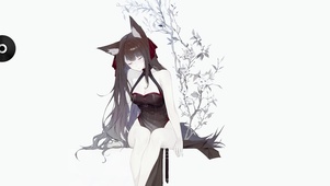 水墨狐女