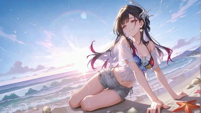 海边沙滩海瑟音