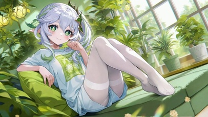 清新绿植可爱纳西妲