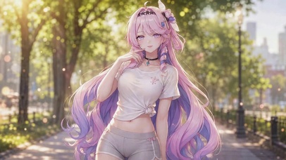 暖阳街边粉发少女达尼娅