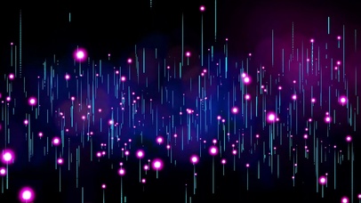 梦幻紫色粒子斑点上升