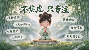 情绪壁纸 不焦虑 只专注