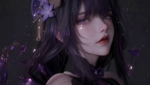 纯欲紫发CG美女