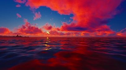 海上火烧云（四倍高清60帧）