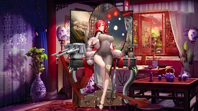 新年古风旗袍美女