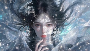 治愈水面女孩