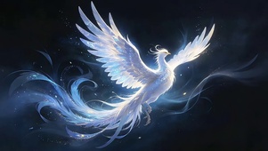银凤耀夜空