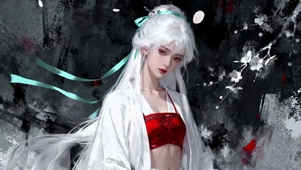 古风白发女孩
