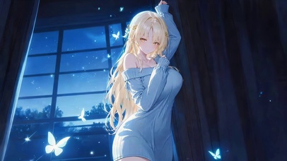 可爱睡衣女孩